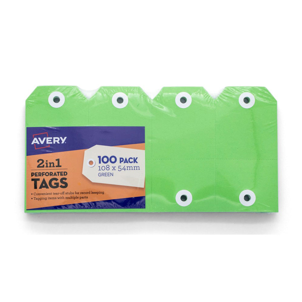 Avery 2-i-1 Kraft Tag (Pack of 100)