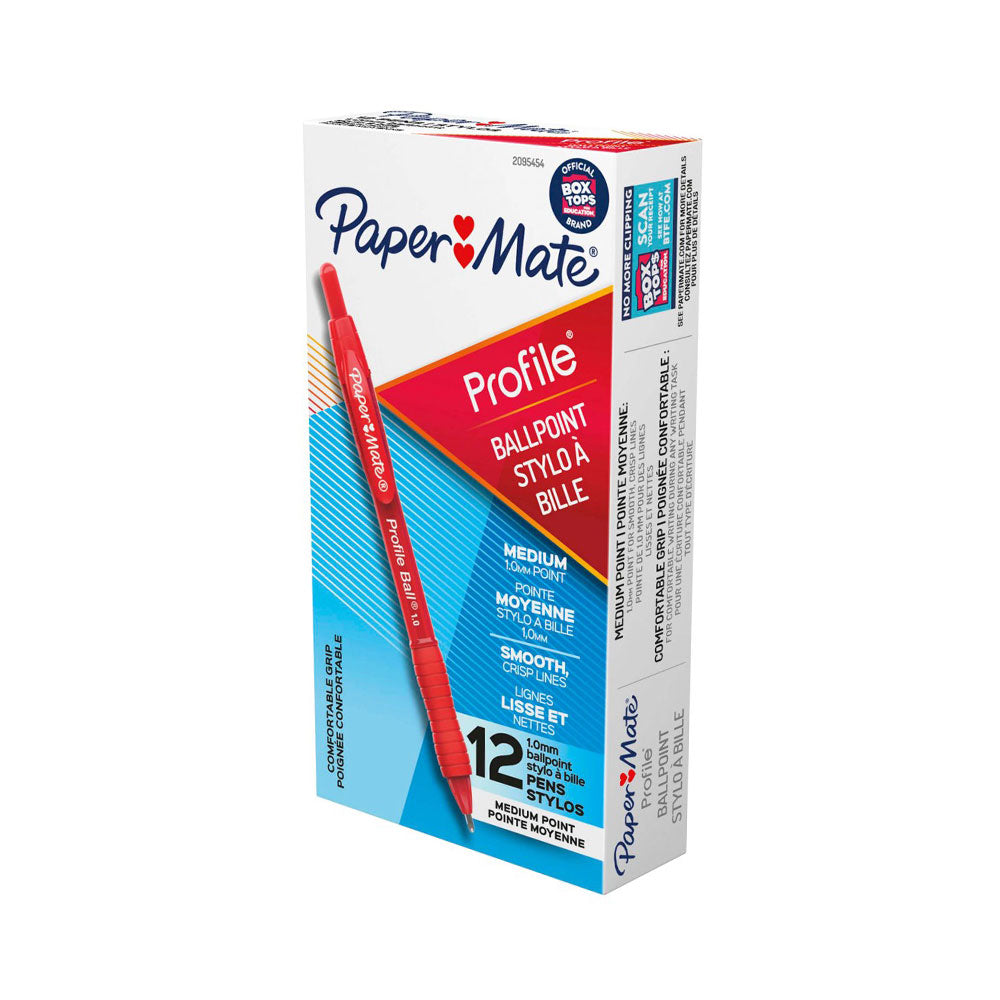 Papermate Profil rétractable Pen 1,0 mm 12pcs