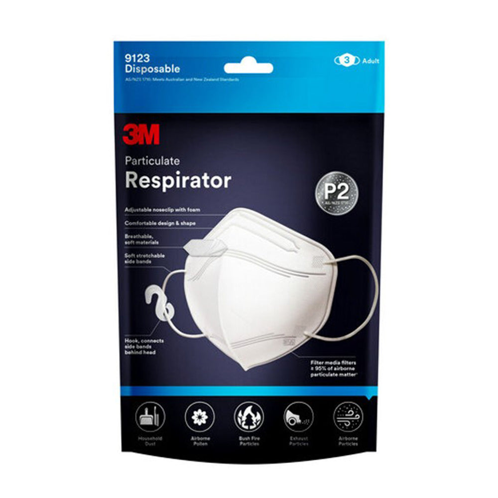 Máscara respiratoria desechable de partículas de 3M P2