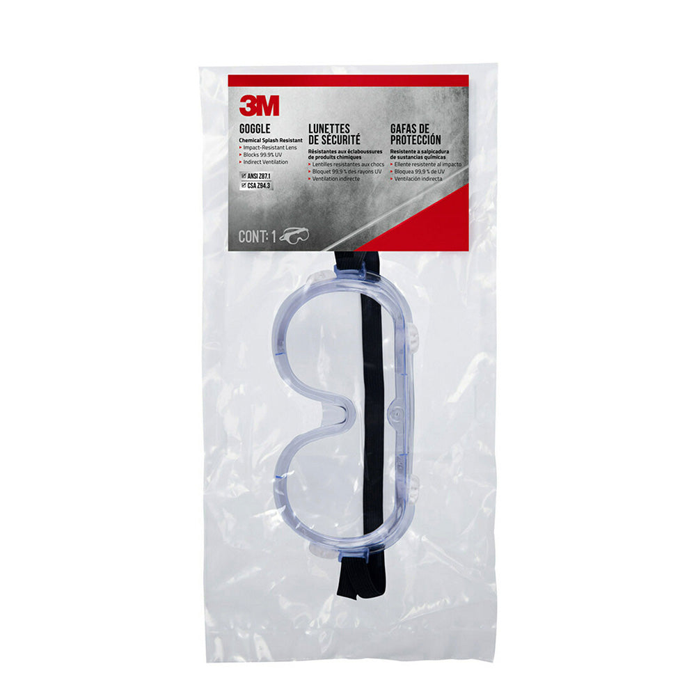 3M Chemical Splash Safety Goggles