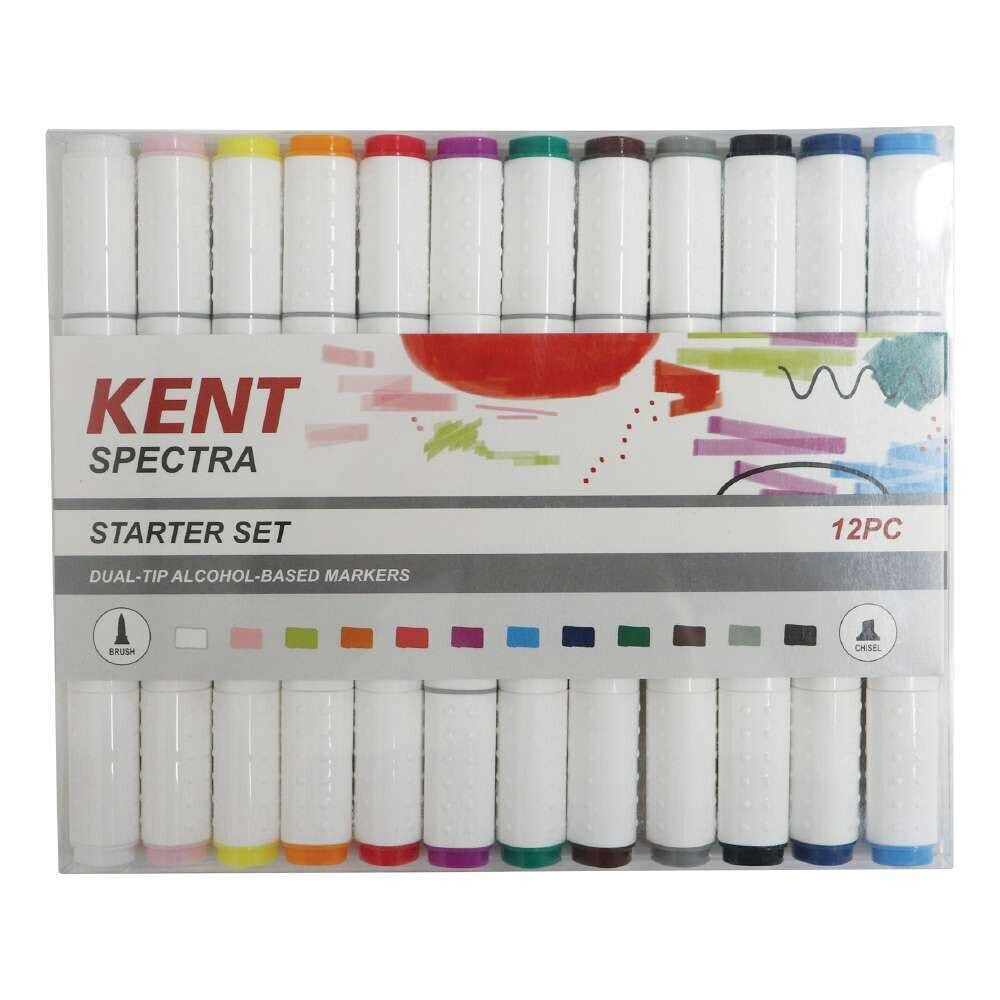 Kent Spectra Graphic Design Marker Set 12 stk