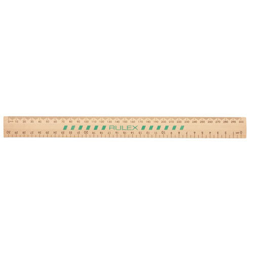 Celco Rulex Wooden Ruler 30cm (Unpolished)