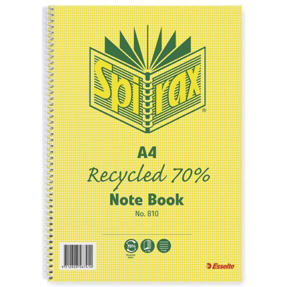 Spirax Recycled A4 Notebook (Pack of 5)