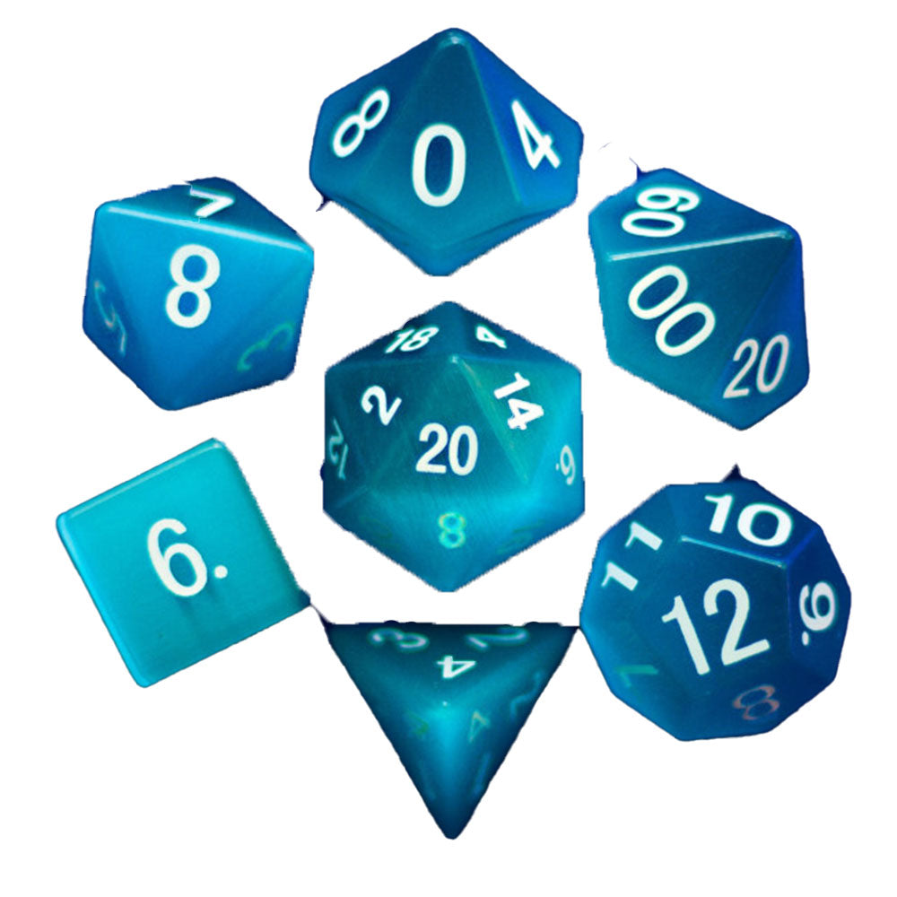 MDG Cat's Eye Polyhedral Dice Set 16mm