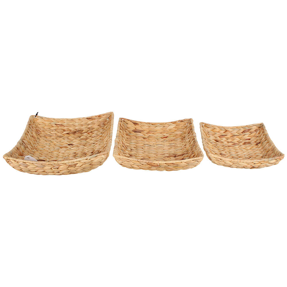 Conjunto Hyace de 3 retângulo Hyacinth & Wire Basket