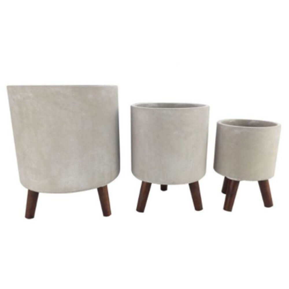 Aster Contrete Planters Set of 3 (25x25x32cm)