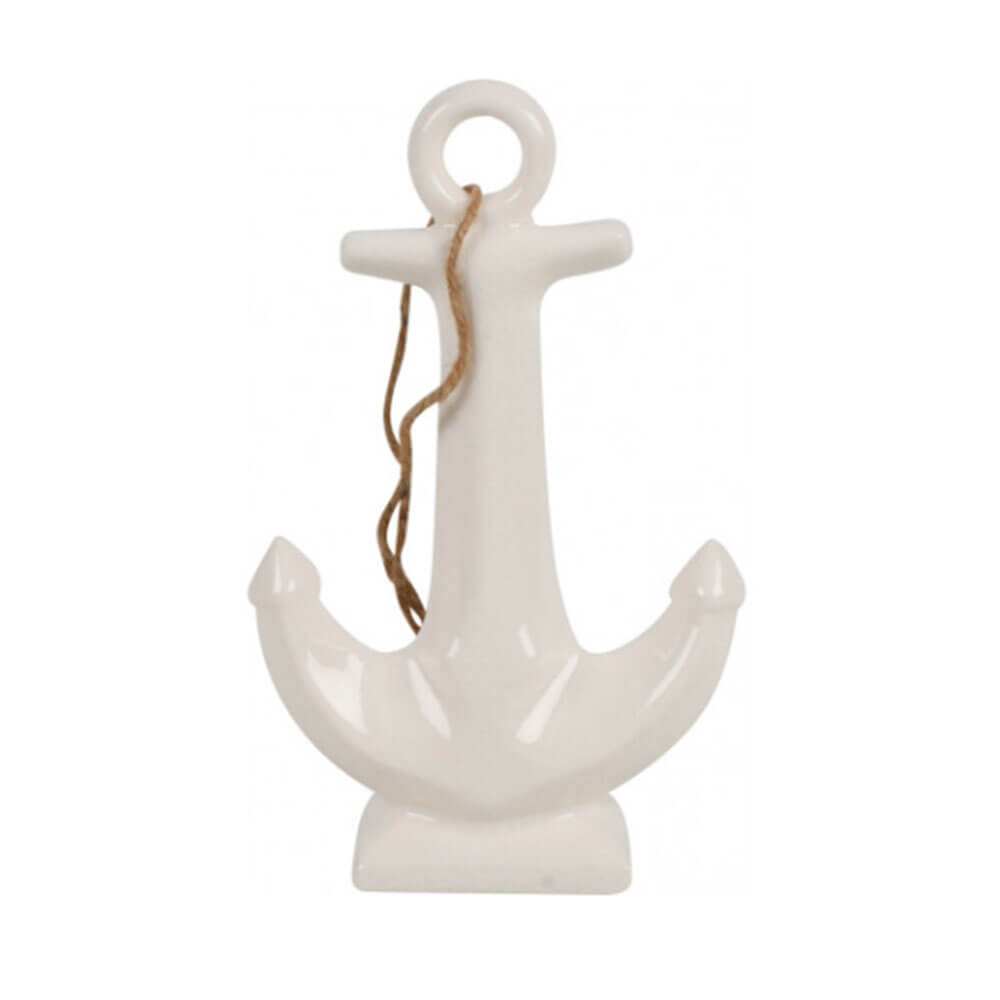 7 Seas Porcelain Anchor Decoration（22x14x6cm）