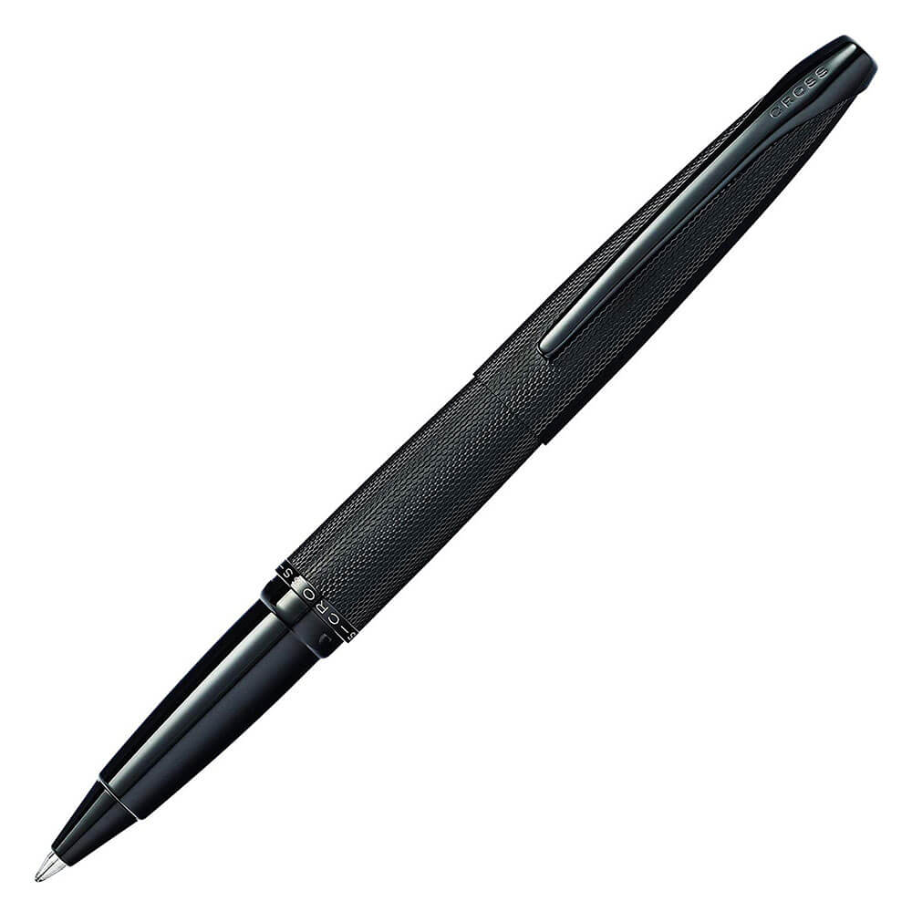 Stylo en diamant gravé en noir brossé ATX