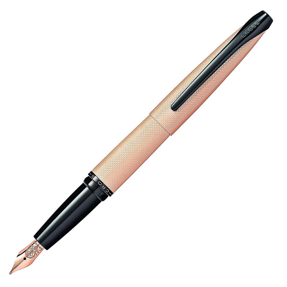 ATX Brushed Rose Gold Etched Diamond Pen