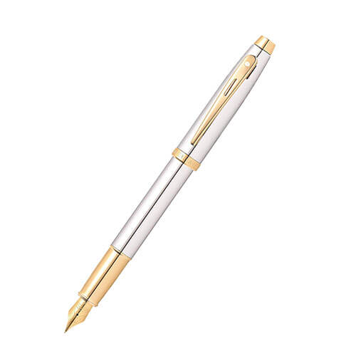 100 Chrome/Gold Trim Plated Pen