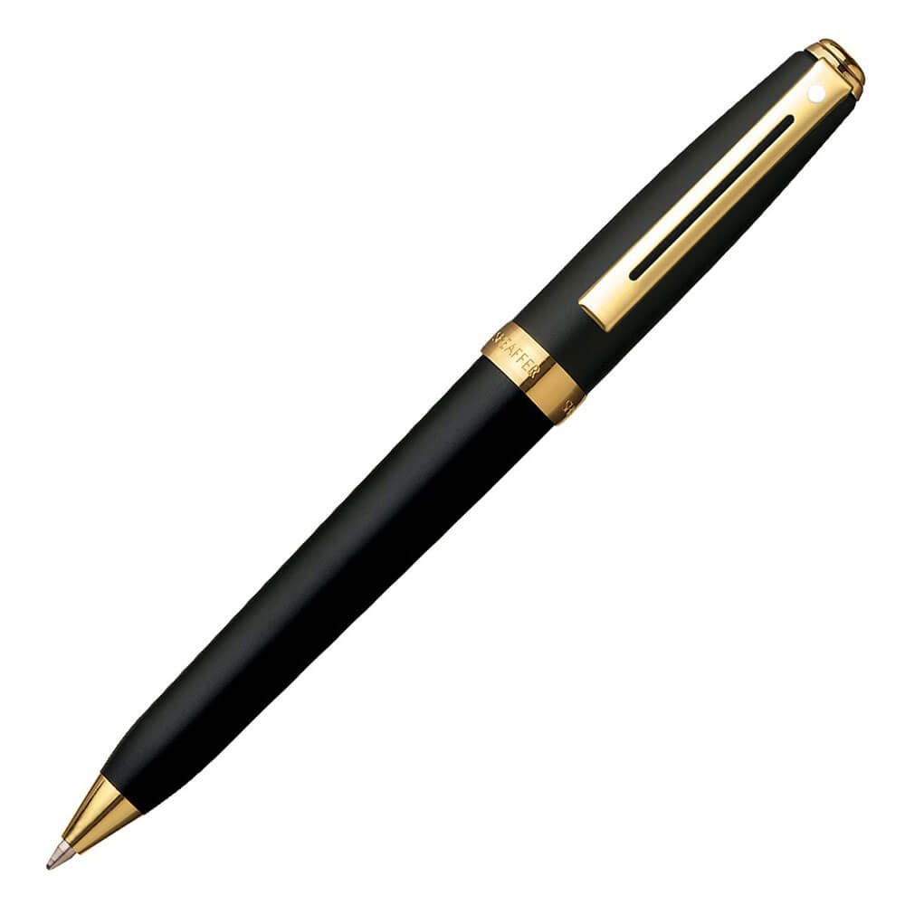 Preludio Black Matte/22ct Gold Pen chapado