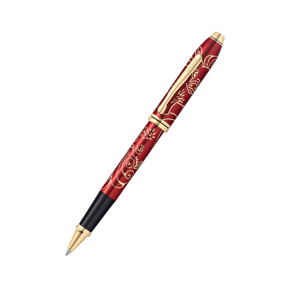 Townsend Year of Pig 23CT Gold Red Lac Pen