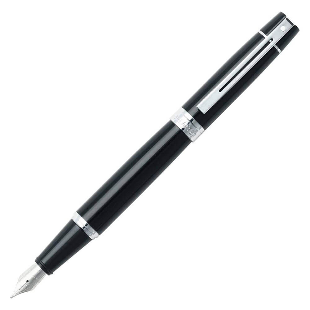 Caneta de fonte de sheaffer 300 (preto brilhante)