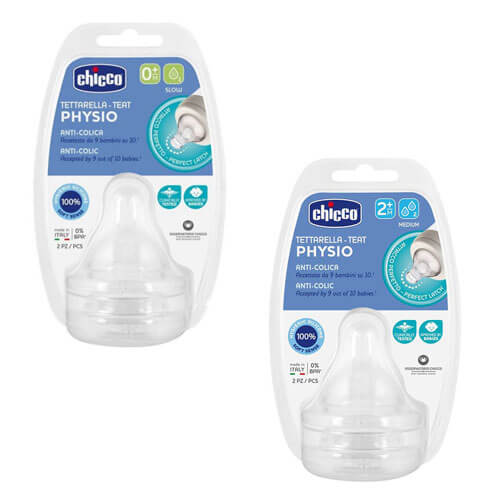 Chicco Perfect5 Anti-Colic SIlicon Teat 2pc