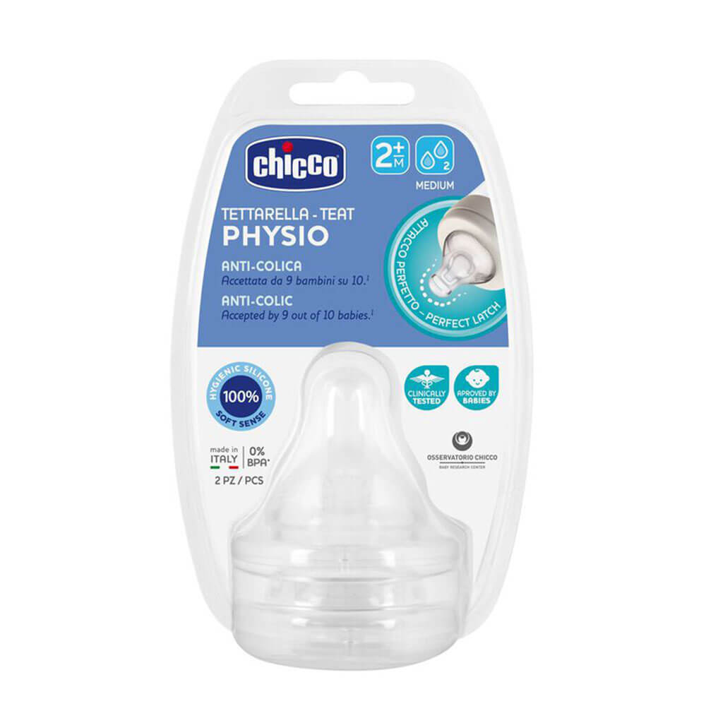 Chicco Perfect5 Anti-Colic Silicon Teat 2pc