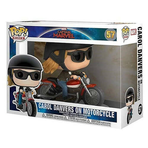 Captain Marvel Carol Danvers on Bike Pop! Ride