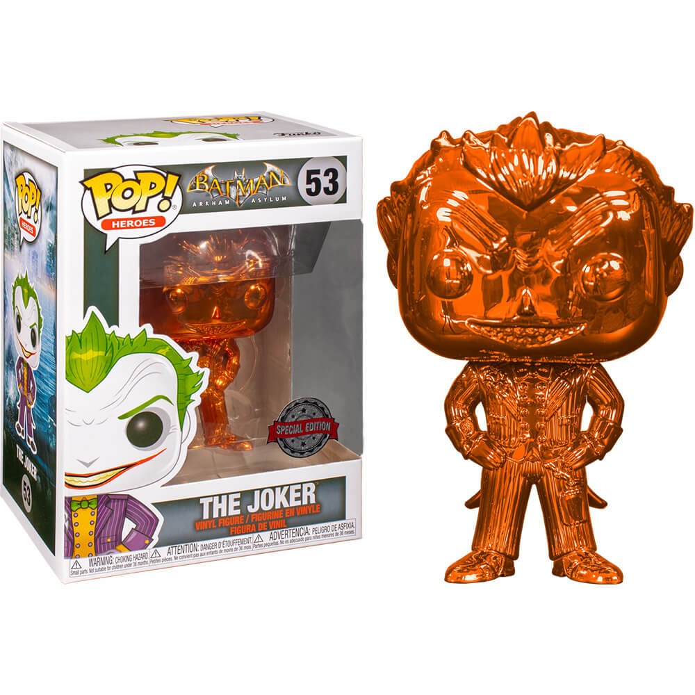 Batman Arkham Asylum The Joker Chrome US Exct Pop!