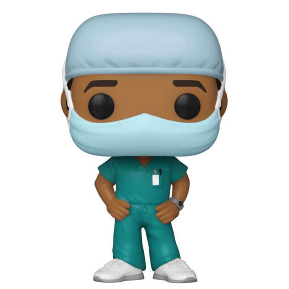 Pop! Heroes Front Line Worker Male #2 Green Pop! Vinyl