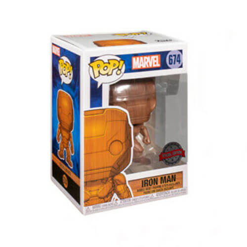 Iron Man Wood Deco US Exclusive Pop! Vinyl