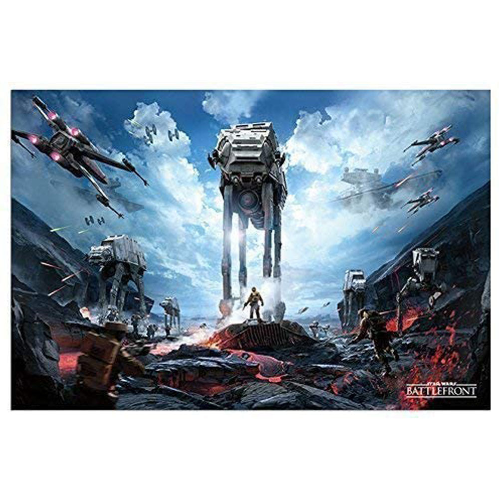 Star Wars Hoth Battle War Zone Poster