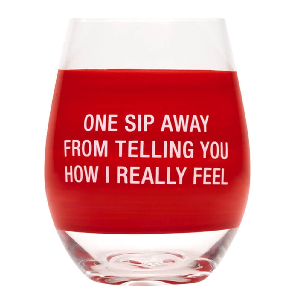 Say What Wine Glass