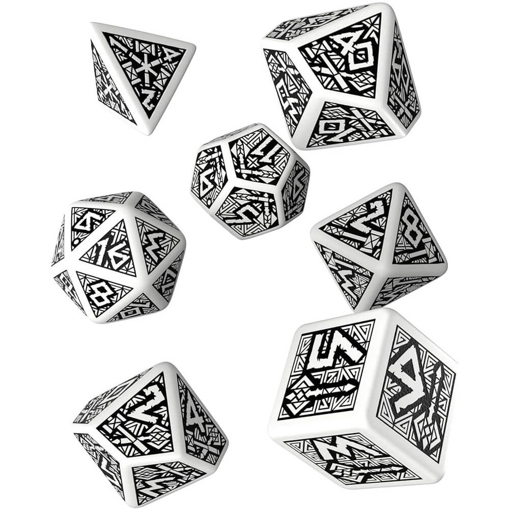 Q Workshop Dwarven Dice Set på 7