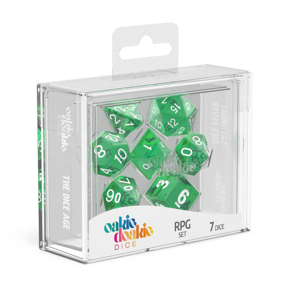 Oakie Doakie RPG Set Translucent Dice 7pcs