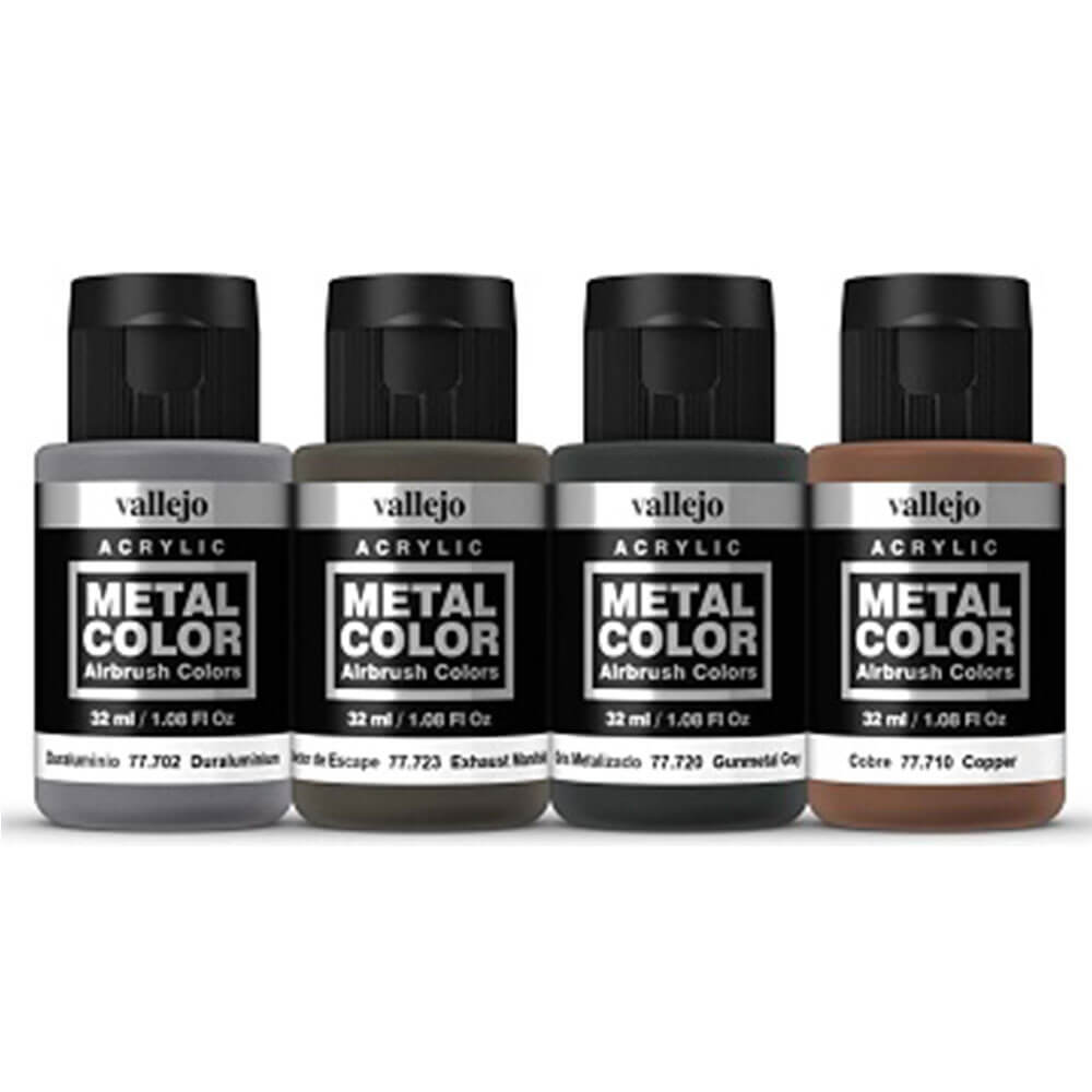 Vallejo Metal Color 4pcs akrylmalingssæt