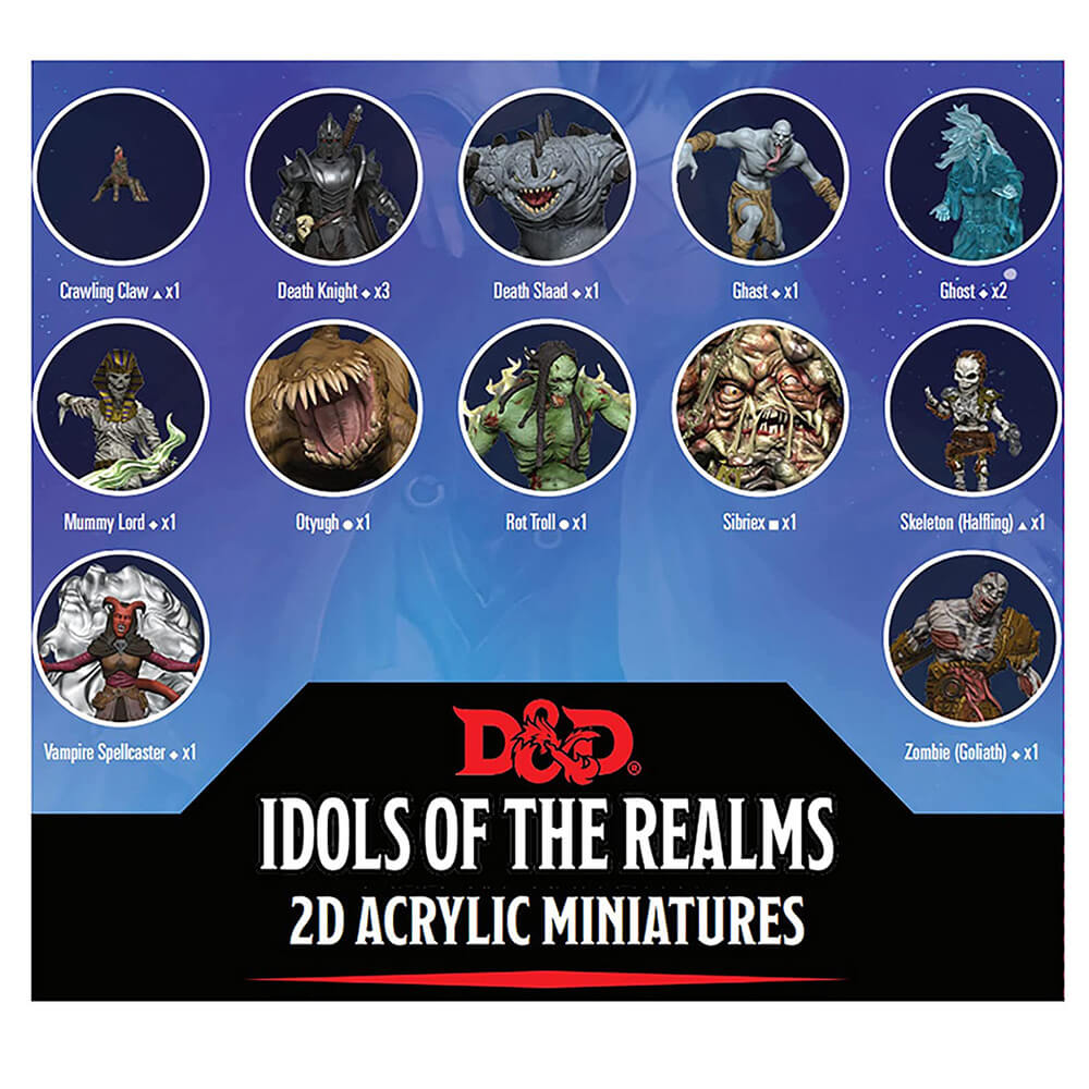 D & D Idols of the Realms Boneyard 2D Set