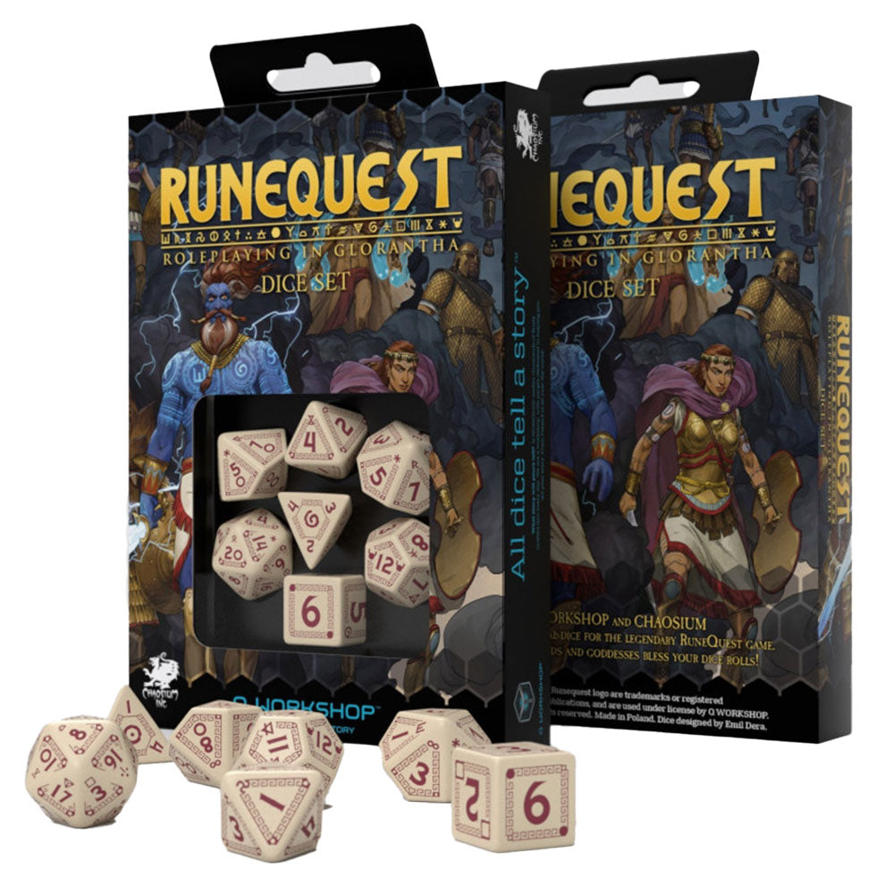 QワークショップRunequest Dice Set 7pcs