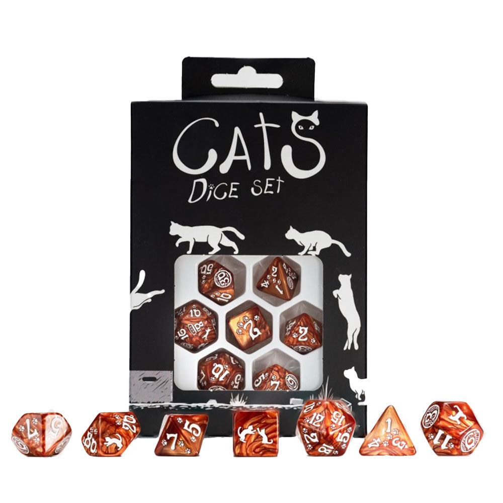 Q workshop gatti da dadi set 7pcs