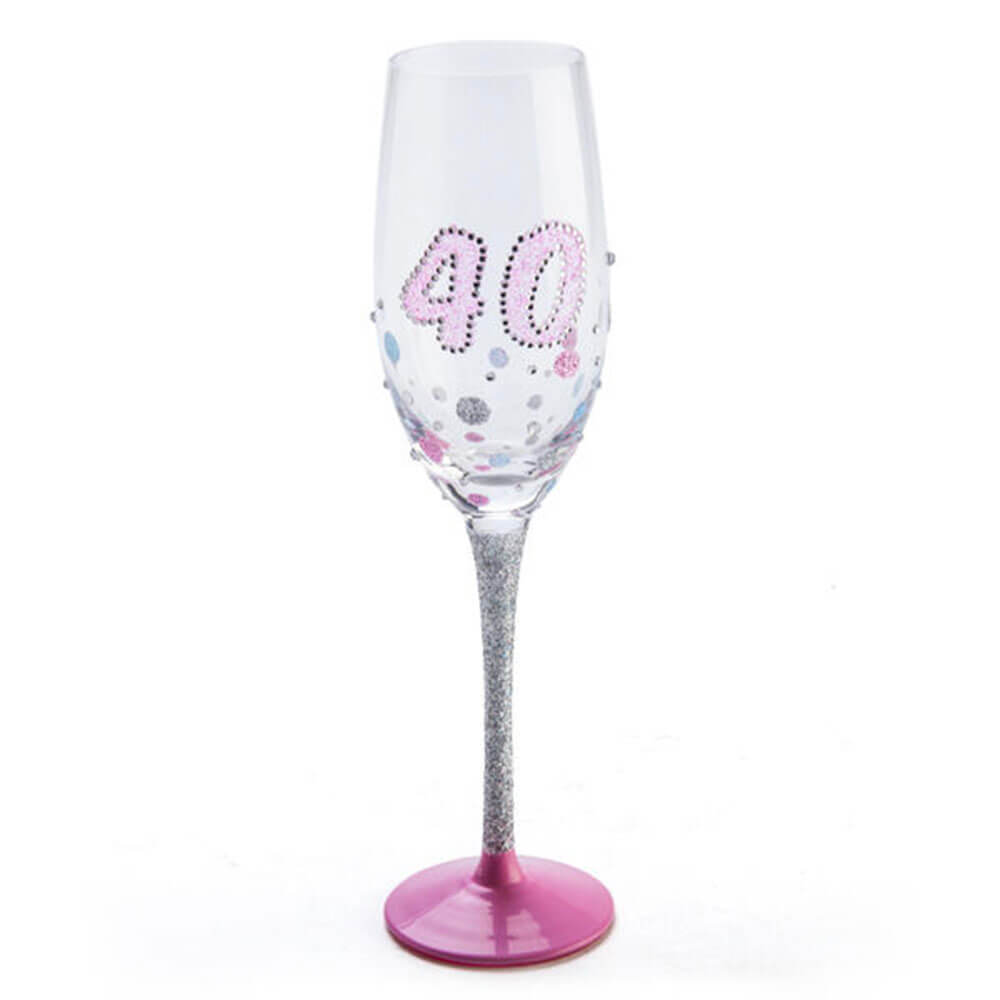 Verjaardag Sparkle Champagne Flute