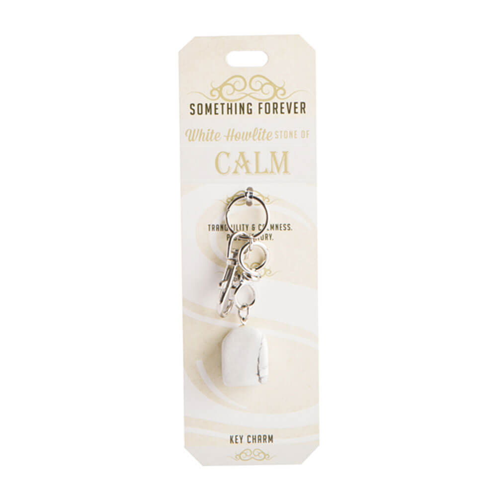 Wishstone Collection White Howlite Key Charm