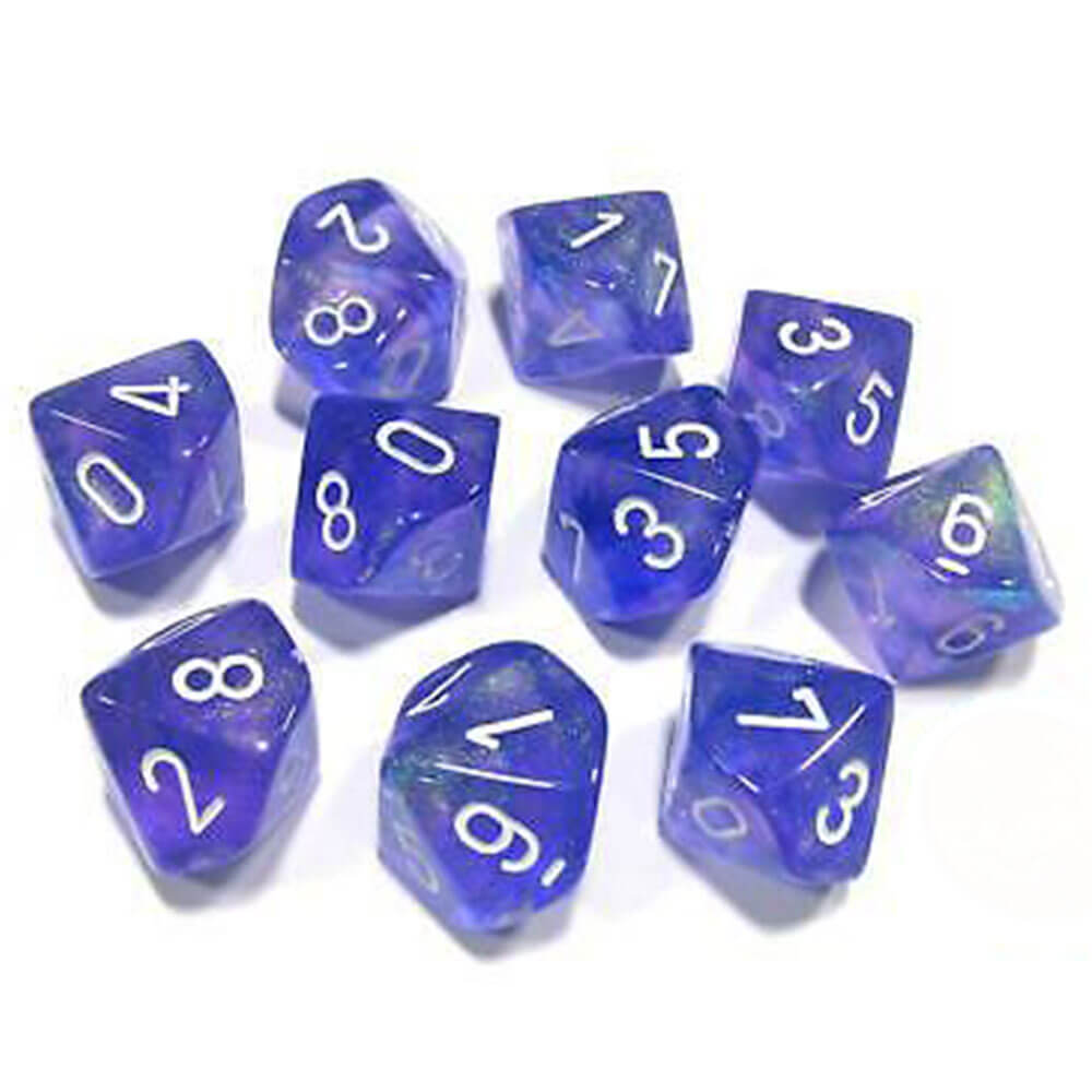 Chessex D10 Polyhedral 10-Die Borealis Set