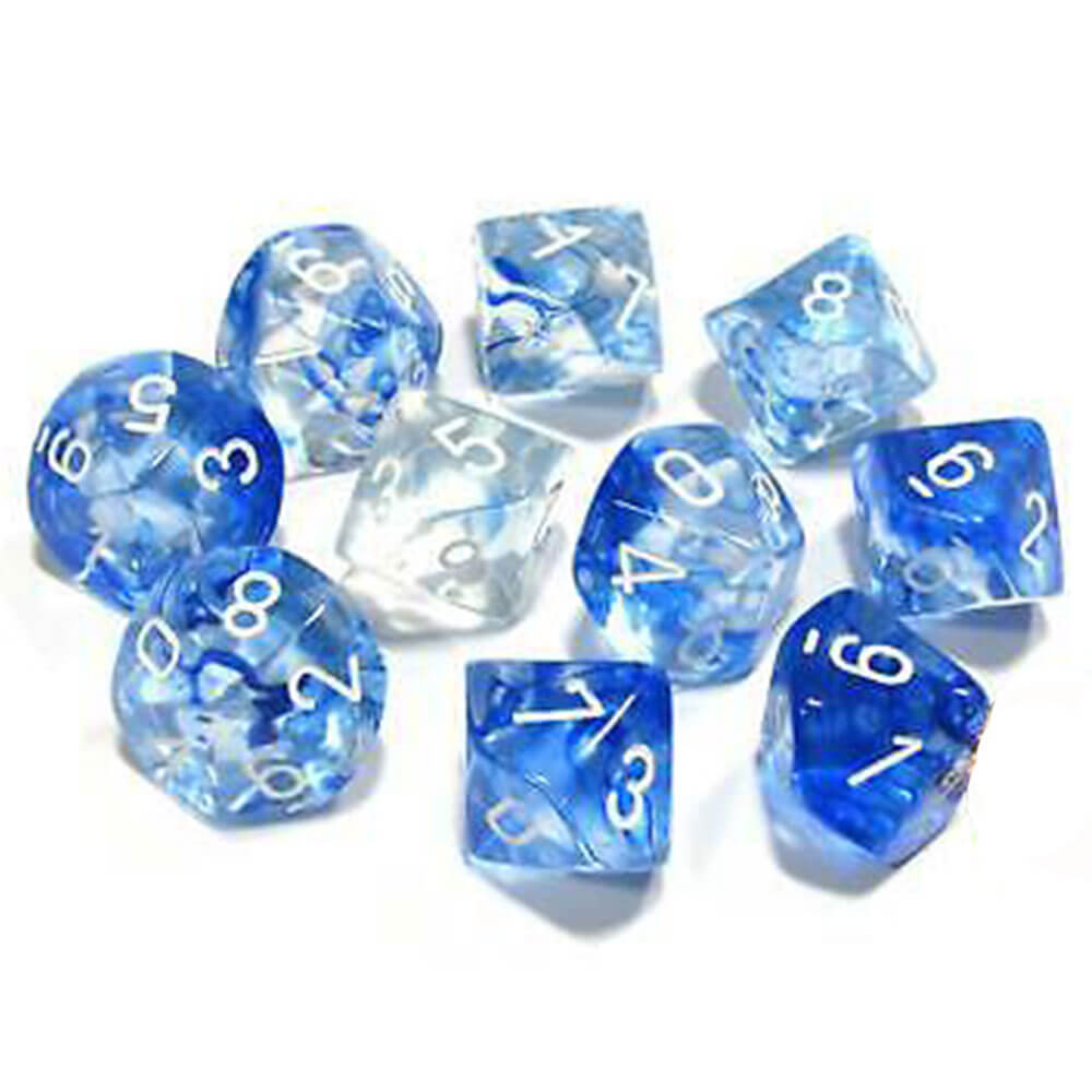 Conjunto de nebulosa de 10 mortos de Chessex D10