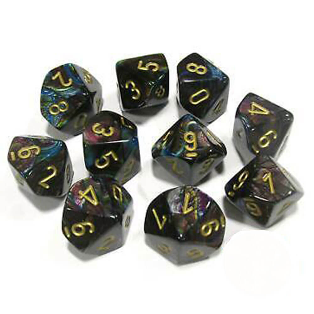 Chessex D10多面体10-Die Lustrousセット