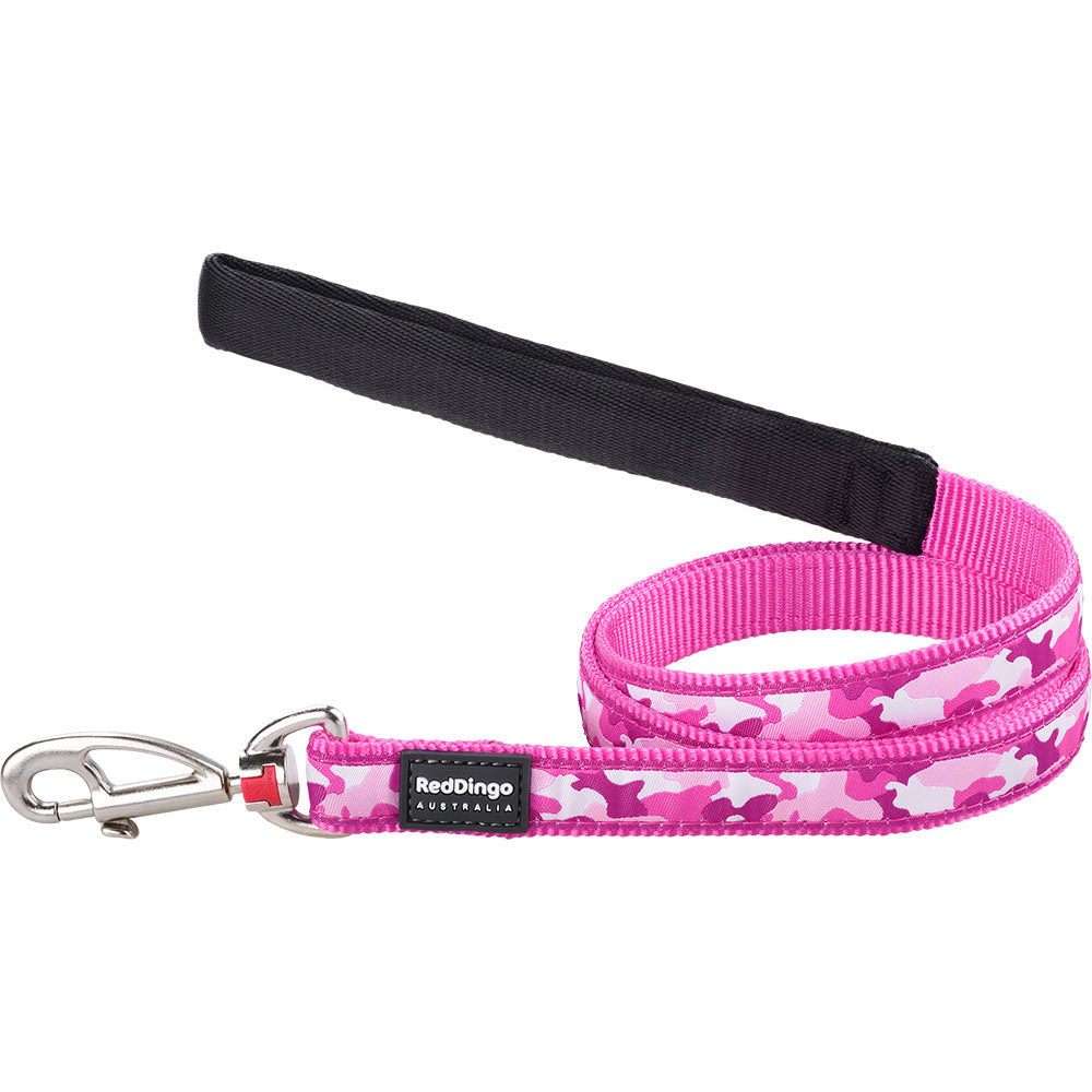 Camouflage Dog Lead (hot pink)