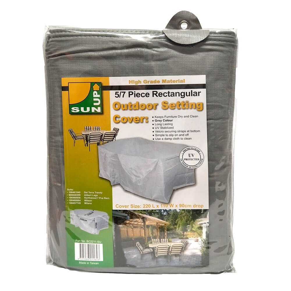 Outdoor Magic Setting Cover 5/7pc Rectangular