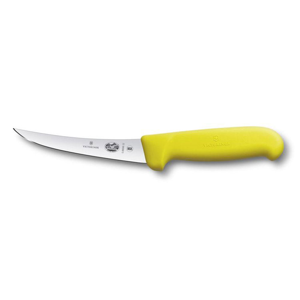 Krökt smalt blad fibrox boning kniv 12 cm