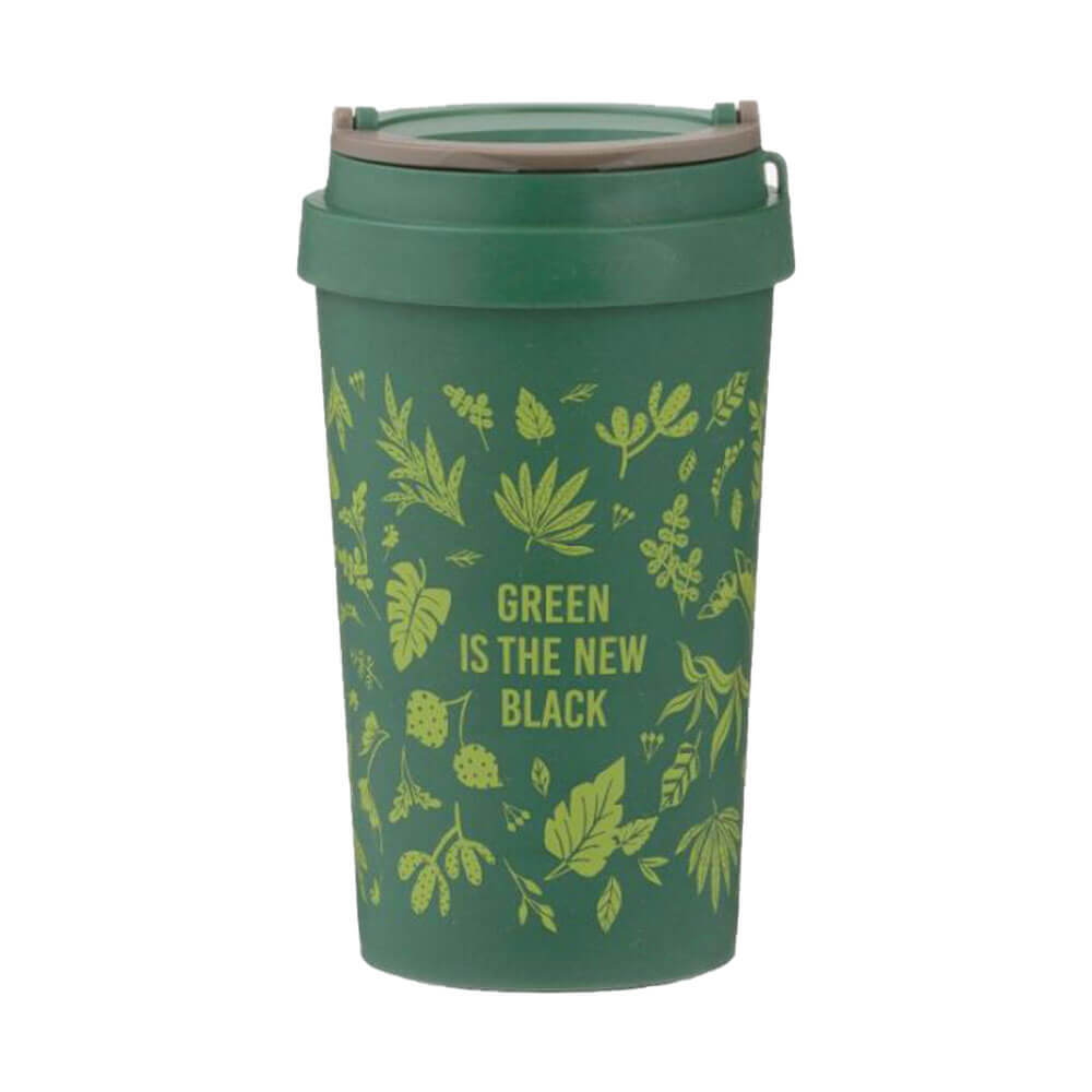 Typhoon Green New Black Wheat Travel Mug 380mL