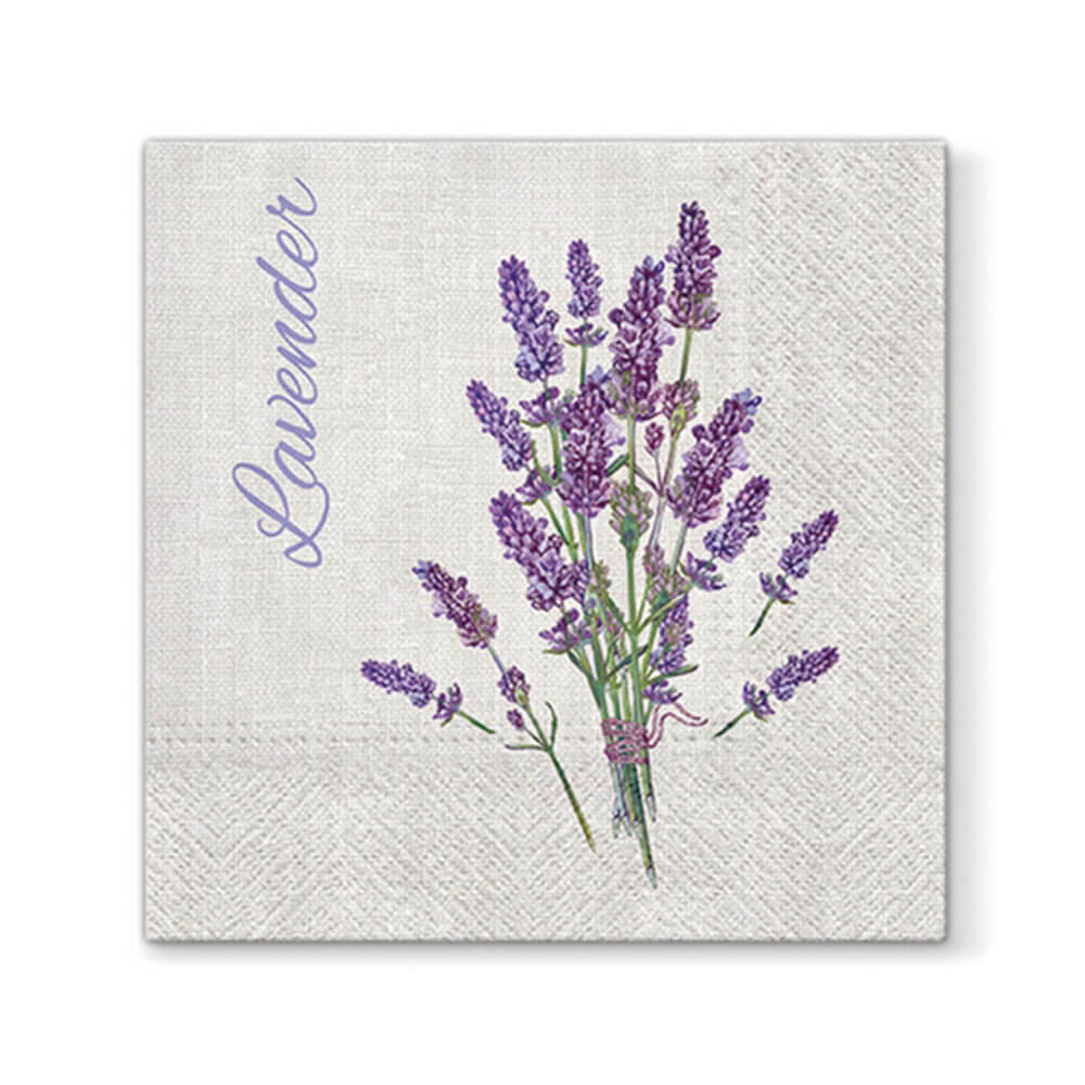 Paw Lavender Lunchserviette 33 cm (20 Stück)