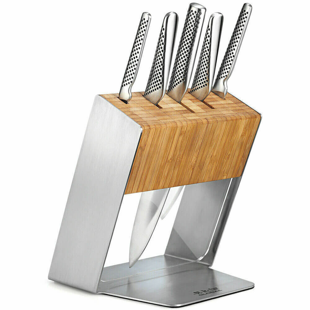 Global Knives Katana Knife Block Set (6PCS)