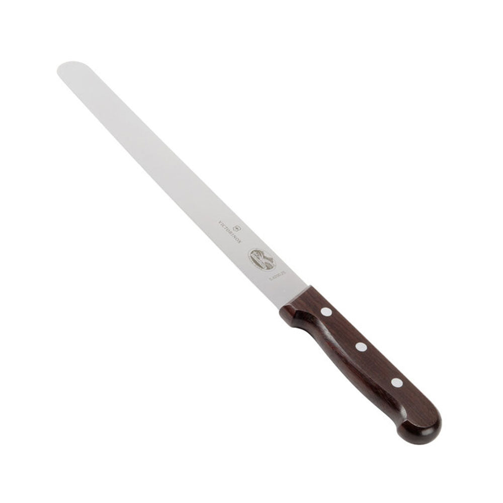 Cuchillo de corte de borde liso redondo Victorinox (palo de rosa)