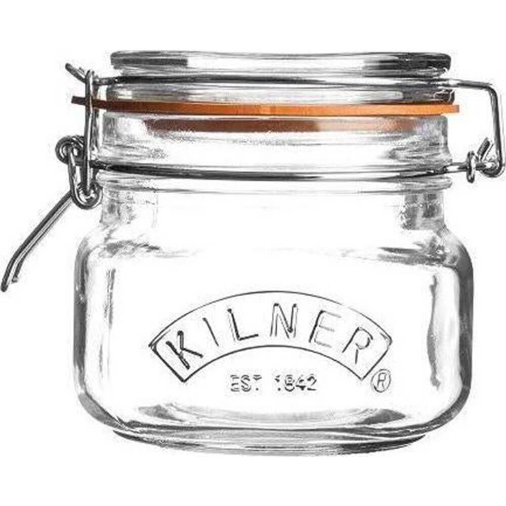 Kilner Clip Top Square Jar (transparente)