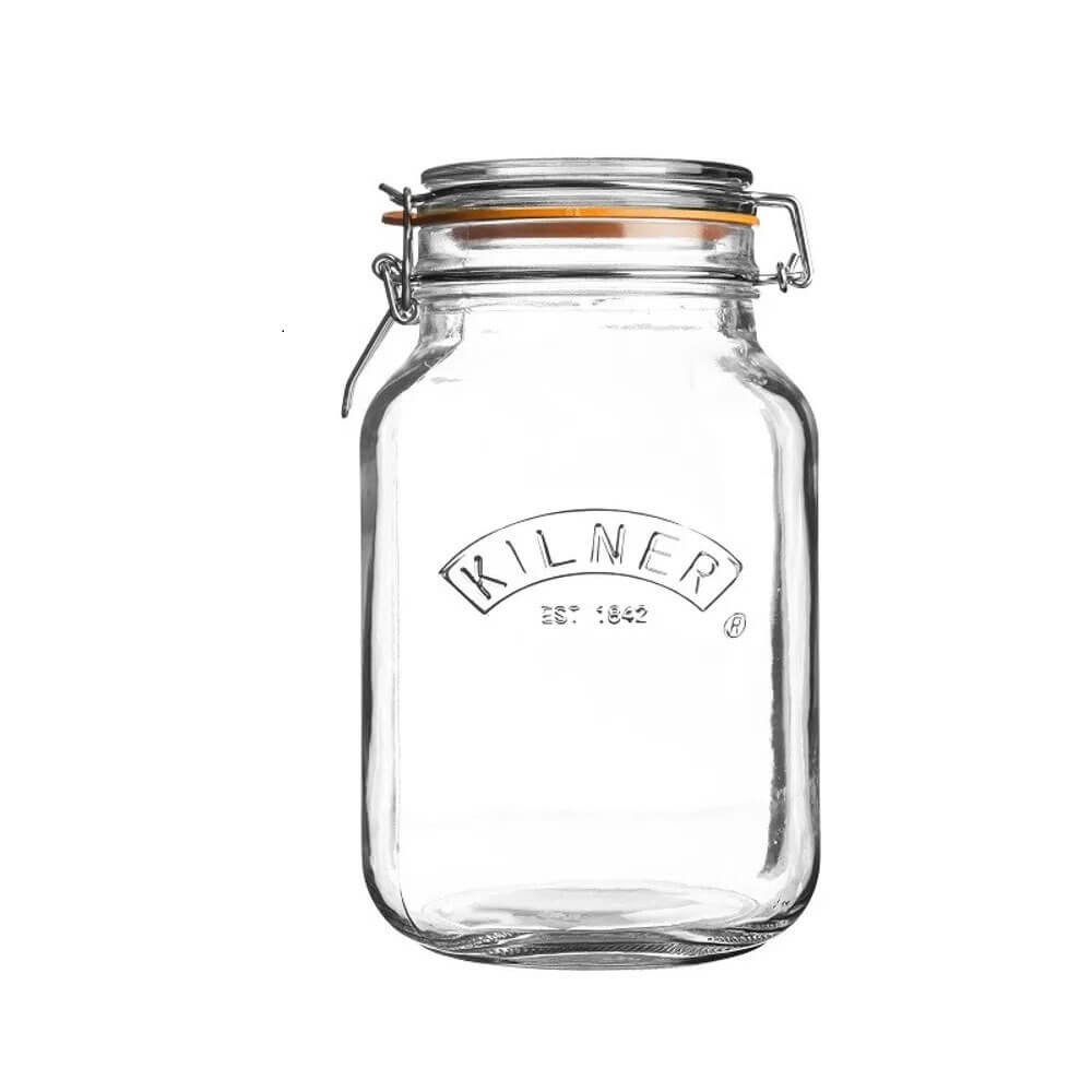 Kilner Clip Top Square Jar (transparente)