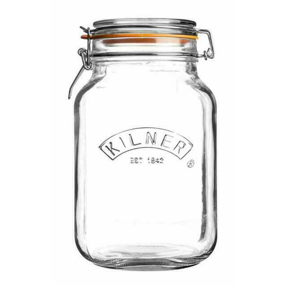 Kilner Clip Top Square Jar (transparente)