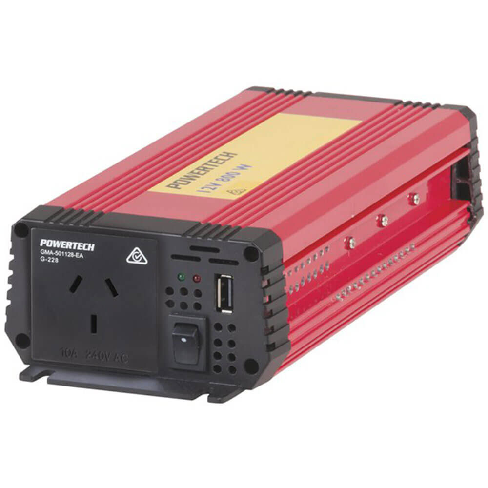 12VDC til 240VAC Modified Sinewave Inverter m/ USB