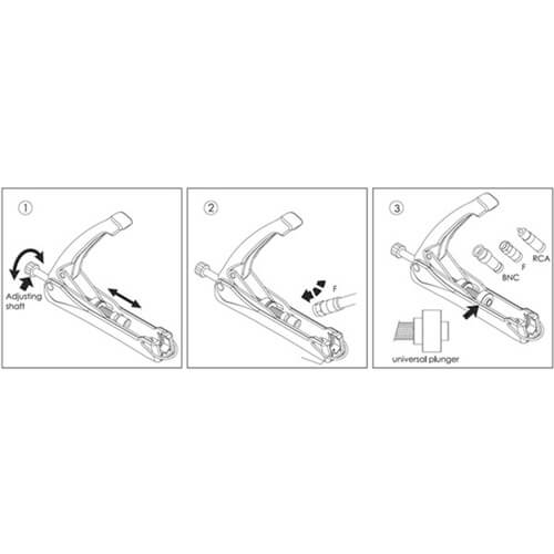 Adjustable Hand Compress Crimping Tool (for Co-Axial Cables)