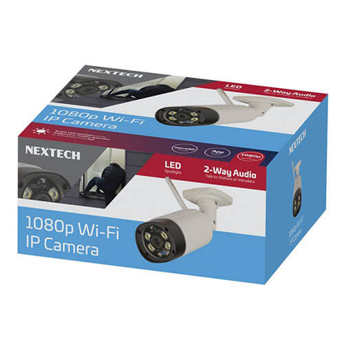 Nextech 1080p Wi-Fi IP Camera with LED Spotlights