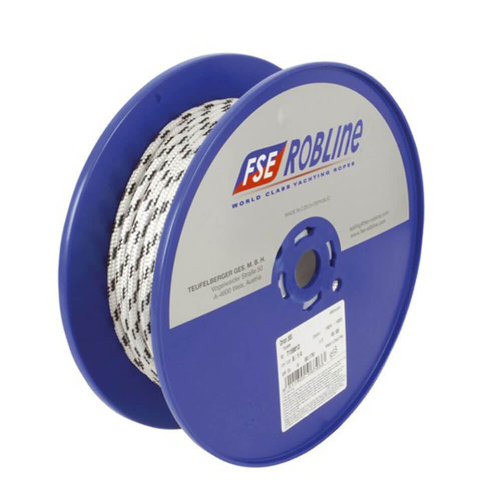 Corde dbl tressée-polyester 8 mm 100m rouleau